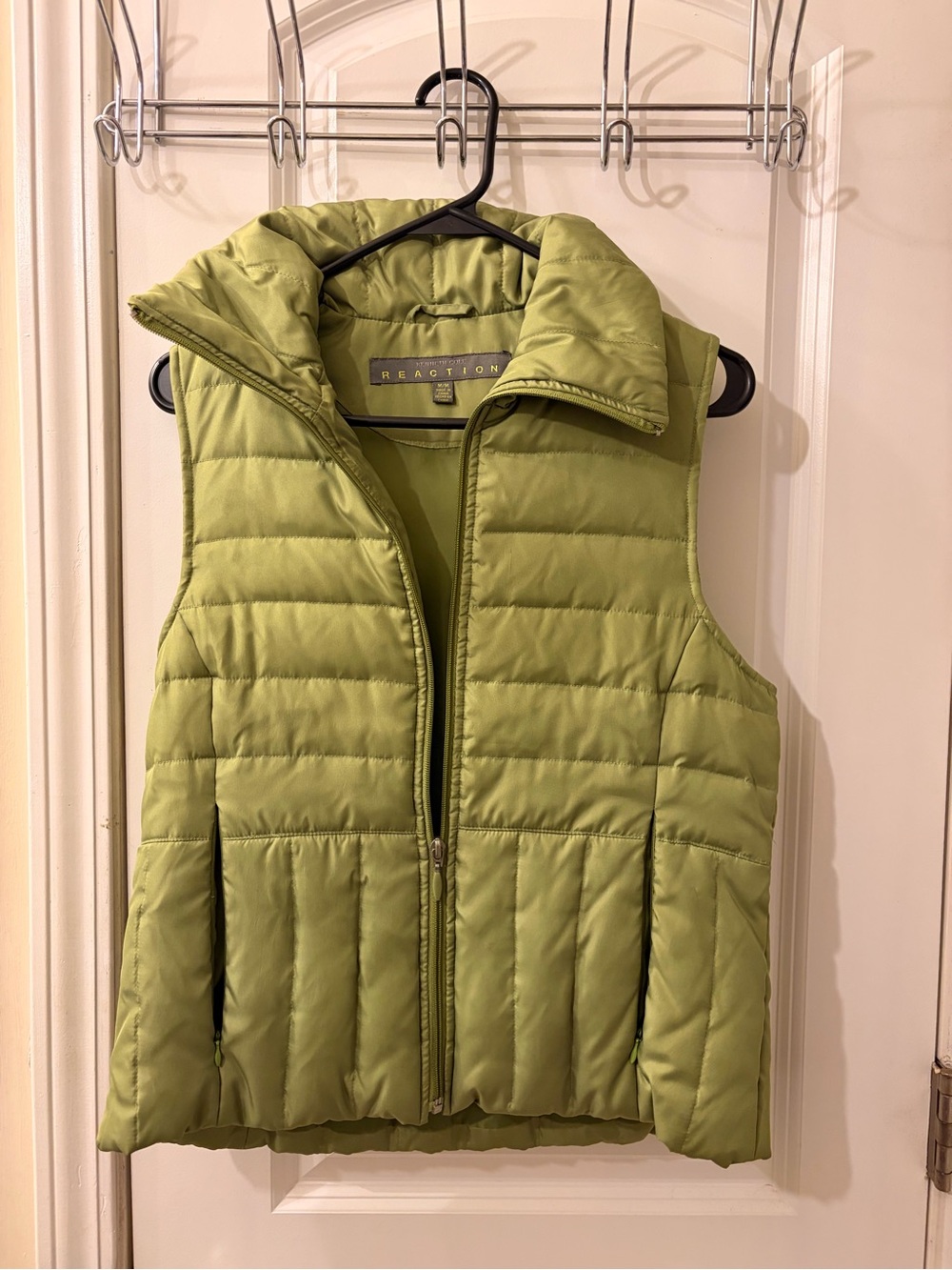 Kenneth Cole Reaction Lime Green Quilted Puffer Vest